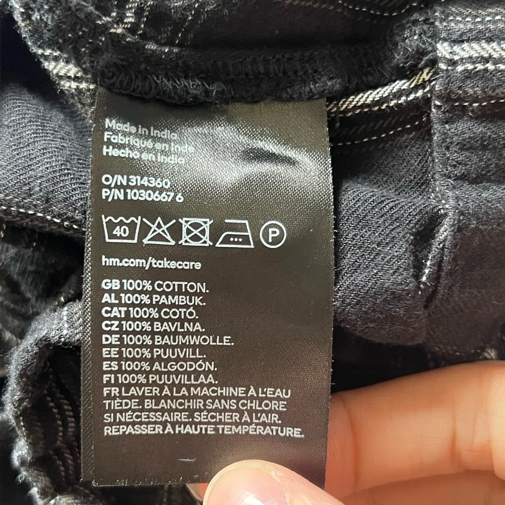 H&M Monochrome Black and White Checkered  Cropped Top - Picture 5 of 5